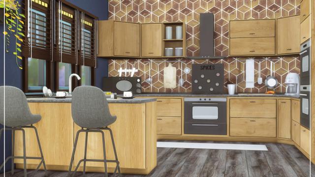 Florence Kitchen для The Sims 4