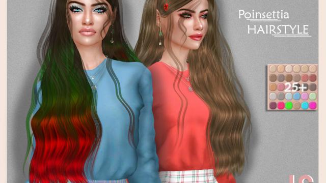 Holiday Wonderland- Poinsettia (Hairstyle)