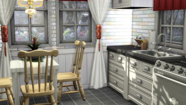 Swedish Winterfest Home для The Sims 4