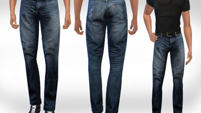 Male Sims Casual Jeans with Belt