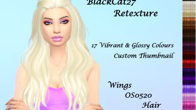 Download Wings Os0520 Hair Retexture For The Sims 4