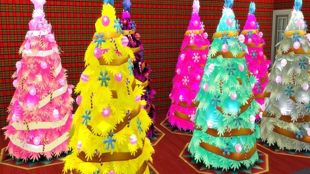 Seasons Christmas tree recolor for The Sims 4