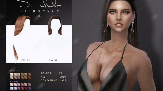 S-Club ts4 WM Hair 202106 for The Sims 4