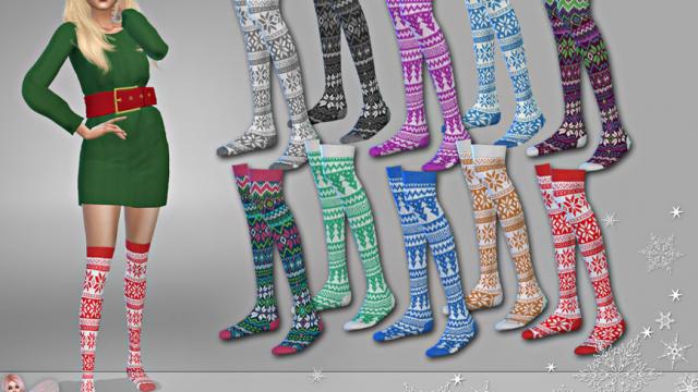 Knee High Socks X-MAS 8 - RECOLOR