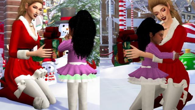 MSI Christmas (Pose Pack) для The Sims 4