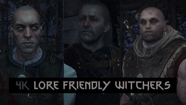 4   4K Lore Friendly Witchers for The Witcher 3