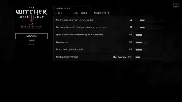 Friendly Meditation для The Witcher 3