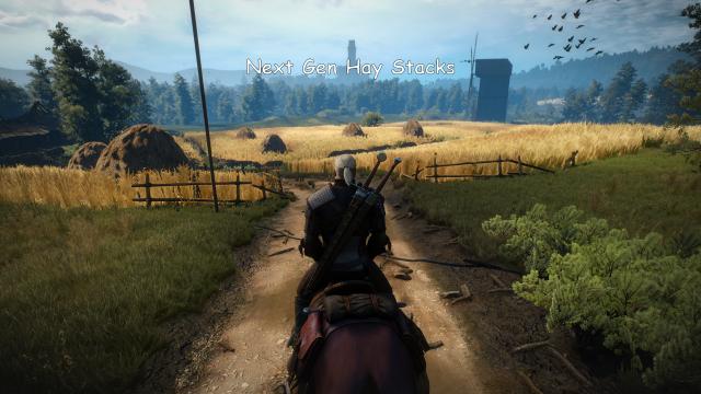 Высококачественные стоги сена / Next Gen Hay Stacks для The Witcher 3