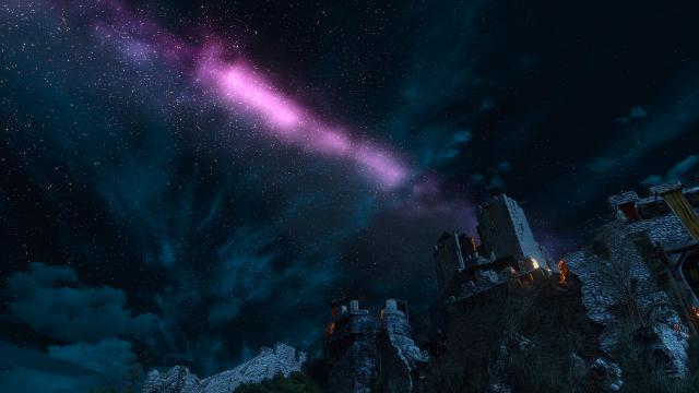 Звезды на ночном небе / Stars on Night Sky для The Witcher 3