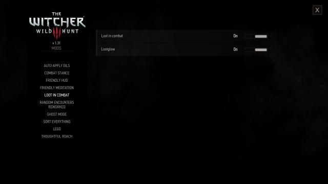 Loot In Combat for The Witcher 3