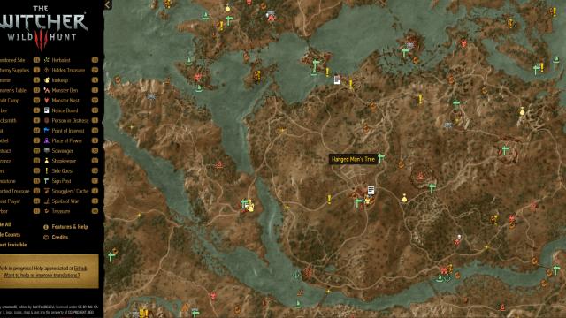 Interactive Map for The Witcher 3