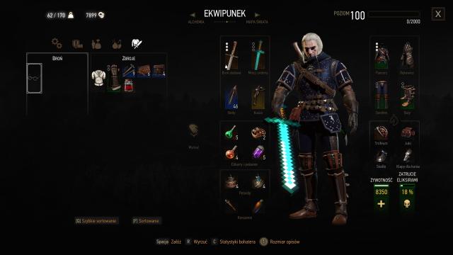 A Minecraft Sword - for The Witcher 3