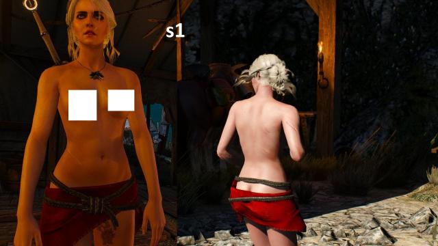 Цири и Йен топлес / Ciri Topless для The Witcher 3