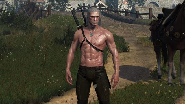 Худощавый, но мускулистый Геральт / Skinnier Geralt's torso