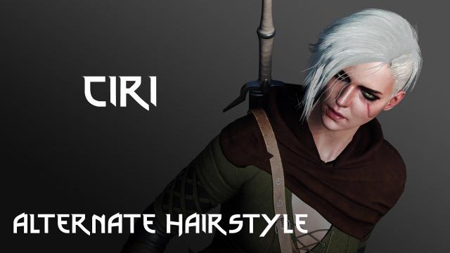Ciri Alternate Hairstyle from Cyberpunk 2077