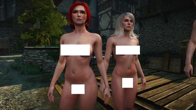 Голые тела / Naked with genital для The Witcher 3