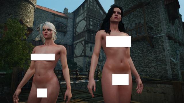 Голые тела / Naked with genital для The Witcher 3