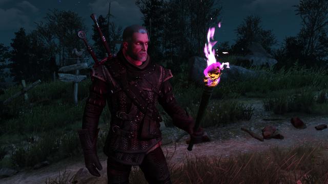 Разноцветные факелы / Colourful Torches для The Witcher 3