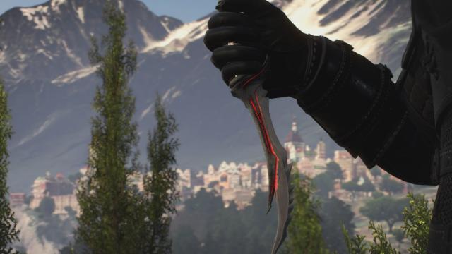 Даэдрический кинжал / Daedric Dagger Knife Replacement для The Witcher 3