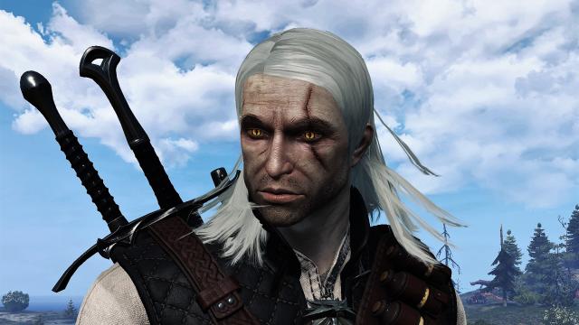 TW1 Geralt Face ONE - Реплейсер лица Геральта для The Witcher 3