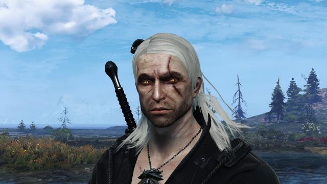 TW1 Geralt Face ONE - Реплейсер лица Геральта для The Witcher 3