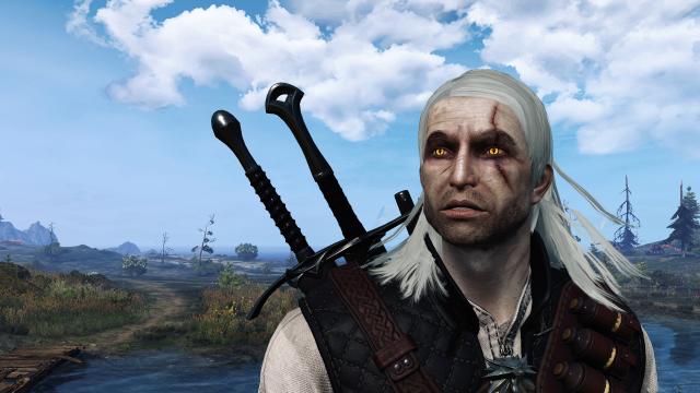 TW1 Geralt Face ONE - Реплейсер лица Геральта для The Witcher 3