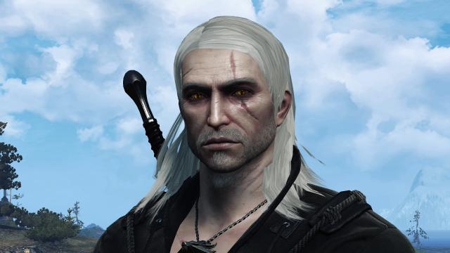 TW1 Geralt Face ONE - Реплейсер лица Геральта для The Witcher 3