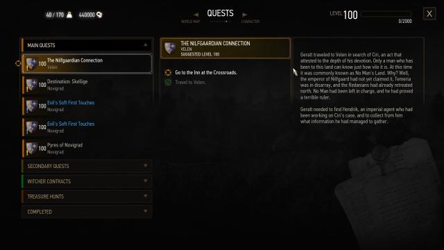 No question marks - NGP Nilfgaardian Connection for The Witcher 3