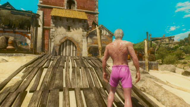 Geralt's Pink Undies for The Witcher 3