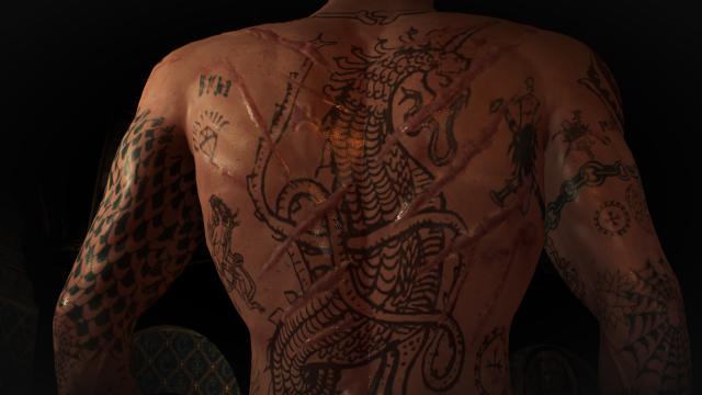 Татуированный Геральт / Tattooed Geralt для The Witcher 3