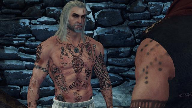 Tattooed Geralt for The Witcher 3