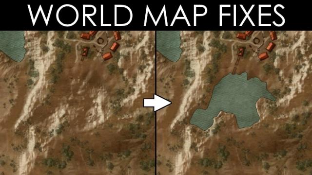 Исправление ошибок карты / World Map Fixes для The Witcher 3