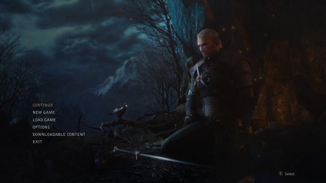 Dynamic Main Menu for The Witcher 3