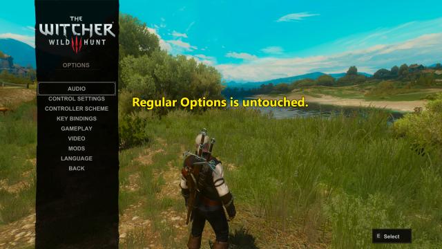 Faster Mods Menu for The Witcher 3