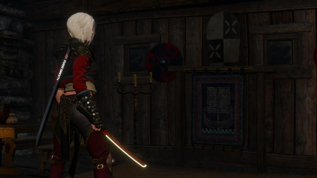 Ciri Thermal Katana with Scabbard for The Witcher 3