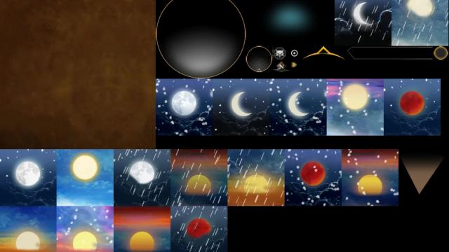 Restored High Quality Weather Icons and Moon Phases для The Witcher 3 Next Gen