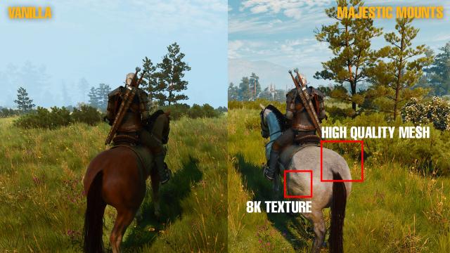 Majestic Mounts for The Witcher 3 Next Gen