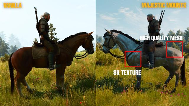 Majestic Mounts for The Witcher 3 Next Gen