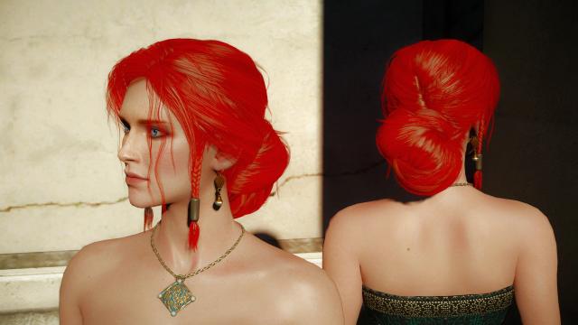 HQ female hairstyles для The Witcher 3 Next Gen