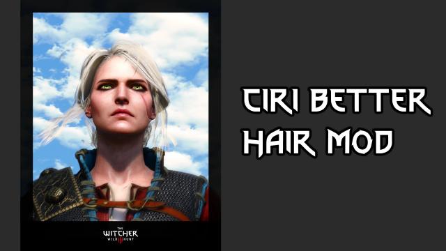 Ciri Better Hair для The Witcher 3 Next Gen