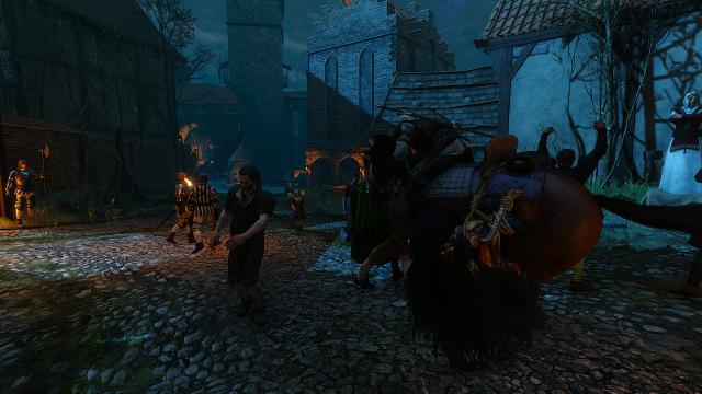Gallop in Settlements - NEXTGEN для The Witcher 3 Next Gen
