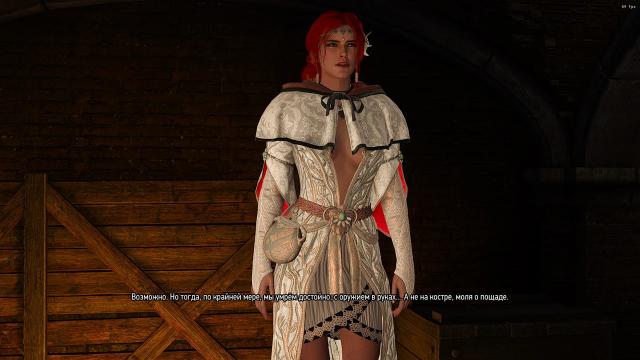 4K White Hood for Triss for The Witcher 3 Next Gen