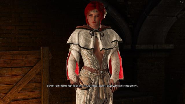 4K White Hood for Triss для The Witcher 3 Next Gen