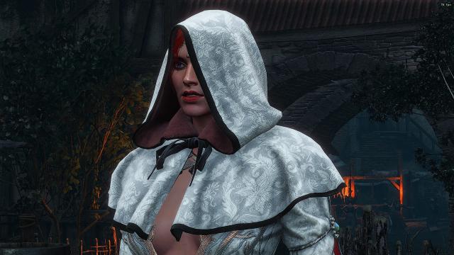 4K White Hood for Triss for The Witcher 3 Next Gen