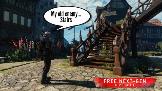 No More Rolling Down Stairs (Next Gen) for The Witcher 3 Next Gen