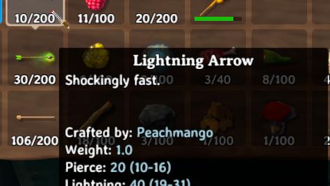 Lightning Arrows for Valheim