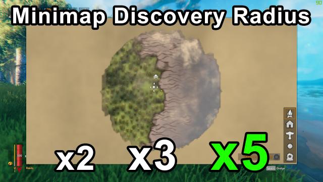 Увеличенный радиус исследования мини-карты / Bigger Minimap Discovery Radius
