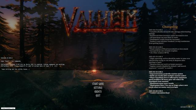 Enable Console for Valheim