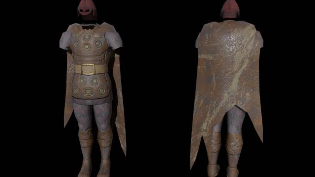 Leather Armor HD retexture by Jacky in 1K and 2K