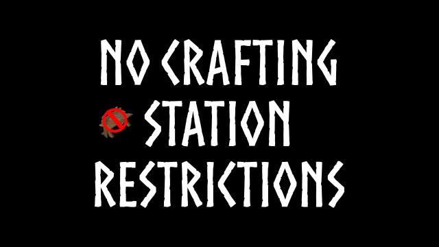 No Crafting Station Restrictions для Valheim